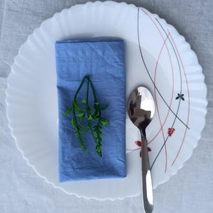 Pure Cotton Napkins 000 Pack Of Blue Cotton Napkin Sky Blue For Dining Or Everyday Meals At Home/Wedding/Party Table Décor Kitchen Napkins
