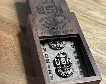 U.S. Navy Chief Petty Officer Anchors Keepsake Box