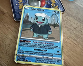 Limited Edition Navimon “Sailor Squirtle” Card – 2 of 50 – Boot Camp to Fleet Serie