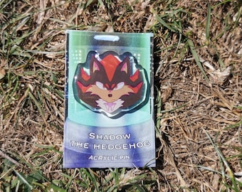 Shadow the Hedgehog Acrylic Pin