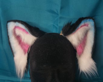 Blue tiger ears | inspired by Derpy from K-pop demon hunters | for therian, kemonomimi, furry, larp, ren-fair