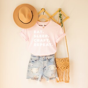 Eat Sleep Craft Shirt, Crafting Shirt, Crafts Lovers, Crafts Gift, Shirt for Crafts Lovers, Funny Crafts Shirt