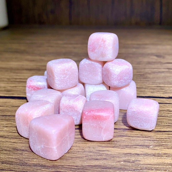 AAAAA+ Natural mini pink opal Rubik's cube, healing crystal square, reiki healing, handmade carvings, home decor gifts.