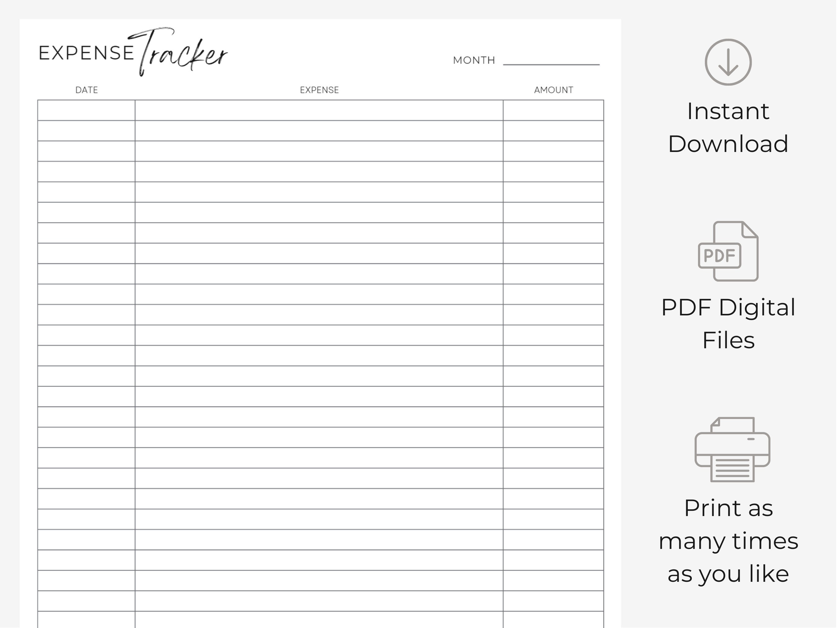 Daily Expense Tracker Printable Instant Download PDF A4 And 42% OFF Daily Expense Tracker Printable Instant Download PDF A4 And 42% OFF