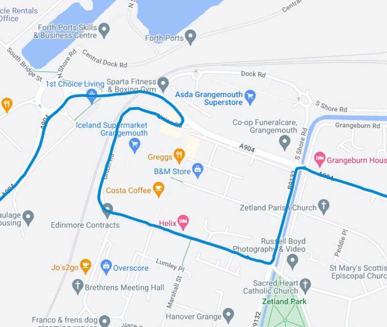 Grangemouth / Falkirk Driving Test Routes Pack 3 (Instant Download) Etsy