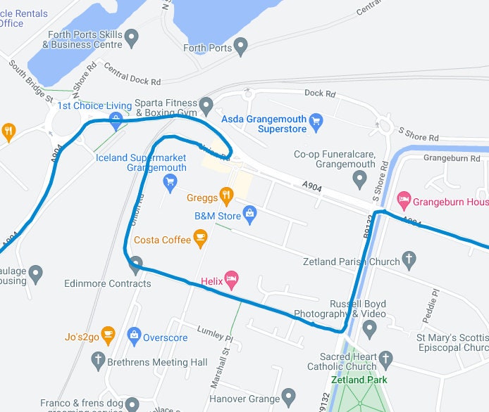 Grangemouth / Falkirk Driving Test Routes Pack 3 (Instant Download) Etsy