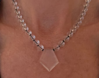 Clear Crystal Quartz necklace