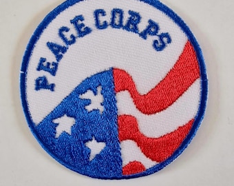 USA PEACE CORPS Round Shirt/T-shirt Iron-On Sew-On patch