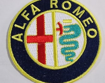 Car-Motor-ALPHA ROMEO-Shirt-T-Shirt-Jacket Iron-On/Sew-On Patch