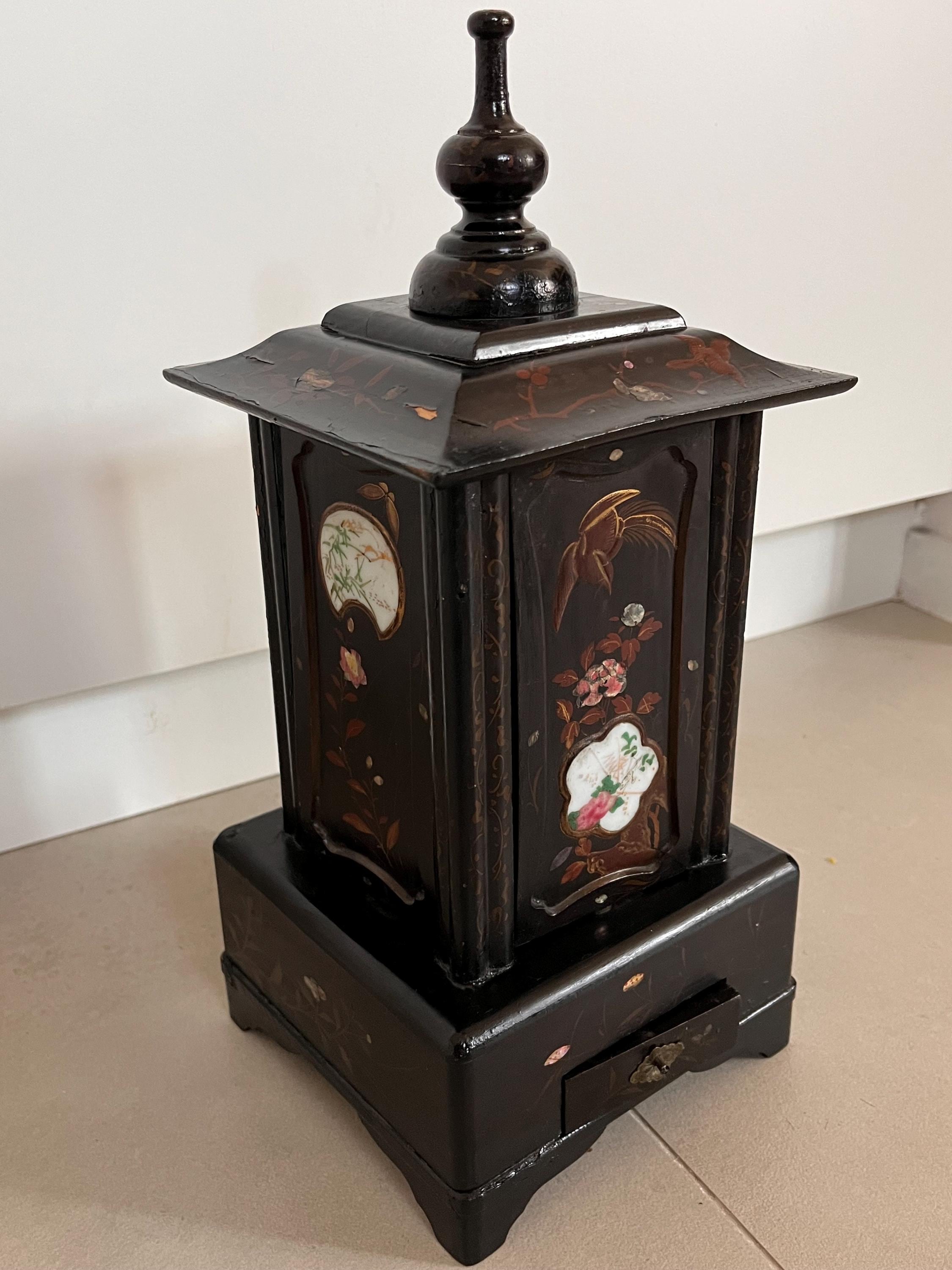 Antique Asian Lipstick or Cigarette Carousel