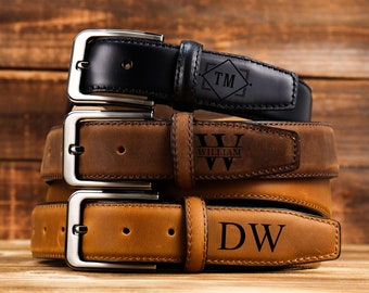 Father's Day Gift, Personalized Gift, Custom Genuine Leather Belt, Leather Name Belt, Personalise Belt, Gift For Him, Engrave Belt