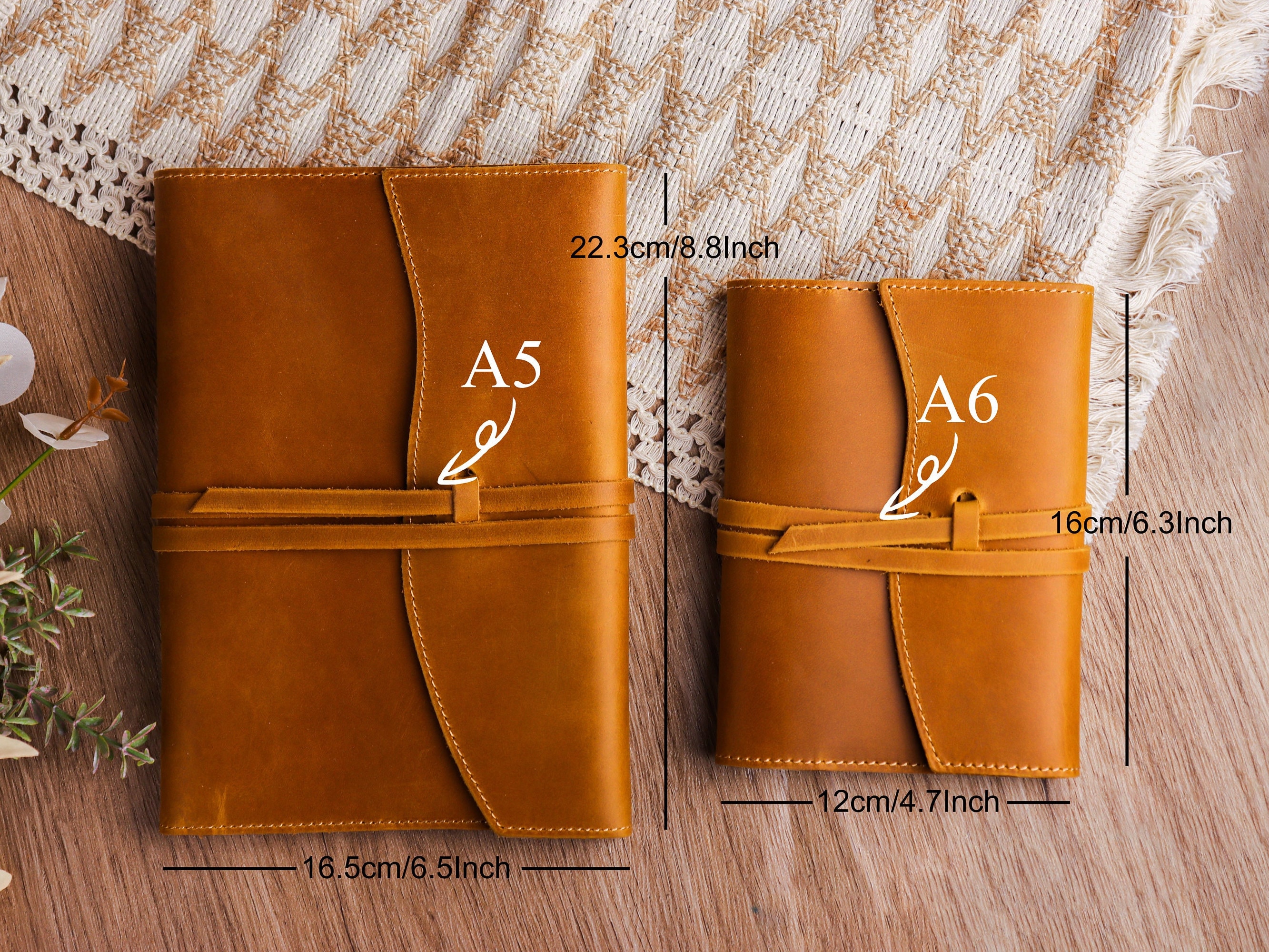 Leather Journal Refillable, Leather Notebook, Travel Journal, A5 A6