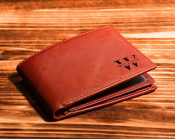 Anniversary Gift for Him,Personalized Wallet,Mens Wallet,Engraved Wallet,Custom Wallet,Leather Wallet,Boyfriend Gift For Men,Gift for Dad