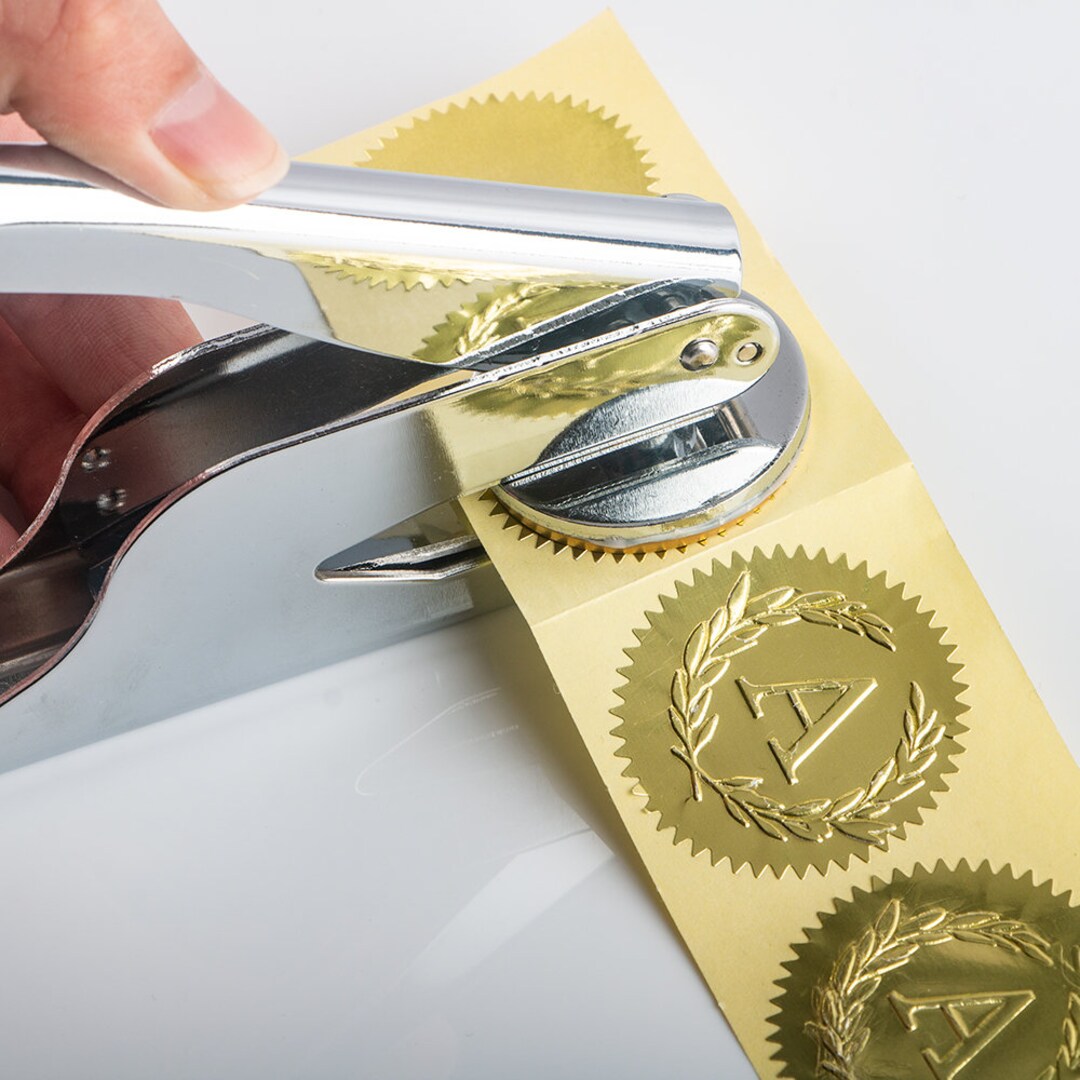 Custom Logo Embosser Custom Stamp Paper Embosser Stamp Book Etsy