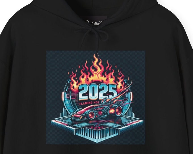 Hooded Sweatshirt Chic Flaming Hot Hoodie for 2025 - Limited Edition Unisex Heavy Blend