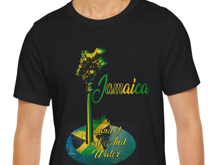 Jamaica Land We Love T-Shirt, Jamaican Flag Tee, Reggae Island Pride Shirt, Caribbean Roots Gift, Rasta Colors Unisex Tee