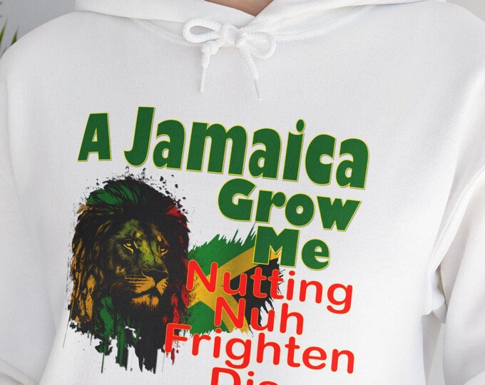 Jamaica Grow Me Unisex Hoodie | I Grow Up in Jamaica Vacation Sweatshirt | Frighteningly Cool Tee