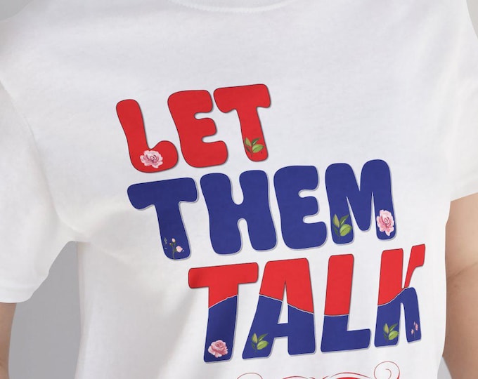 Let Them Talk Gym Boxing Unisex Jersey Short Sleeve Tee | Colorful Fitness T-shirt Idea, Exercise Shirt, Casual Tee