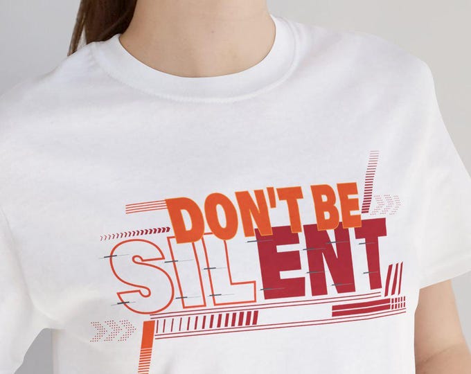Anti-Abuse Statement T-Shirt, Speak Out Against Abuse, Jersey Tee for Advocacy, Unisex Graphic Top, Stop Violence Awareness Shirt