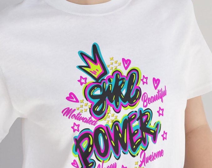 Girl Power Inspirational T-shirt, Streetwear Casual Mom Dad Fashion Shirt | Tee, Top, Blouse, Clothing, Apparel
