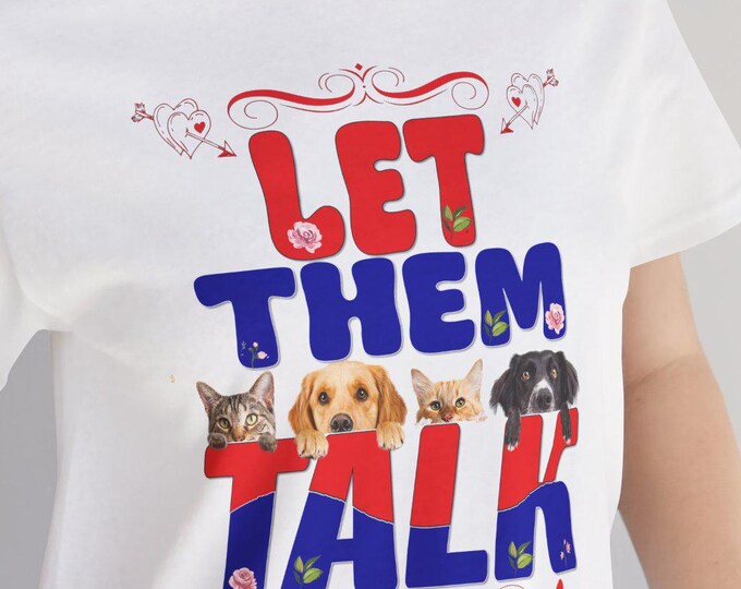 Let Them Talk T-Shirt | Cute Graphic Summer Tee for Etsy | Judge with Etsy Tshirt | Unisex Jersey Top