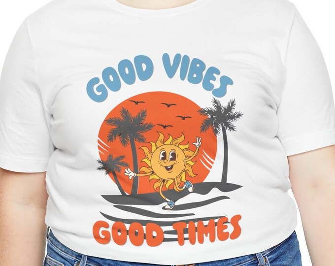 Retro Good Vibes Good Times Tshirt - Groovy Vintage Tee for Mom and Dad