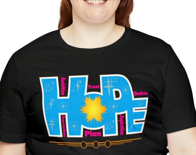 Hope t-shirt Inspirational words design | Streetstyle Casual dress Dad fashion Pattern tshirts