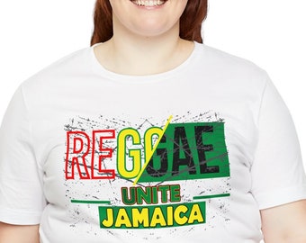 Trendy Unite Reggae Music T-Shirt | Show off your passion for Music and Unity | Unisex Jersey