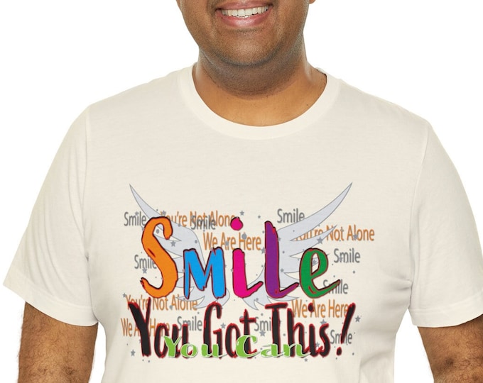 Smile T-shirt | Smiley Face Tshirt | Custom printing | Unisex gift | Vintage tees Joyful Funny Apparel