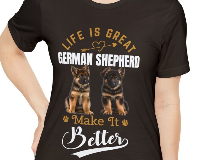 Funny German Shepherd Dog Mom/Dad Shirt - Soft Cotton Tee for Pet Parents Gift for Dog Lovers