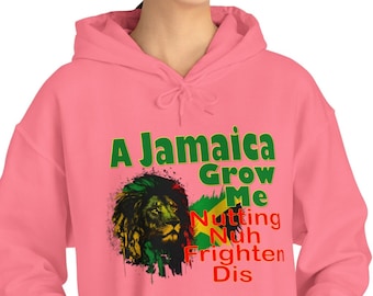 A Jamaica Grow me | Nothing don't Frightens me | Unisex long Sleeve sweatshirt | Vacation Jamaica Hoodie Sweatshirt