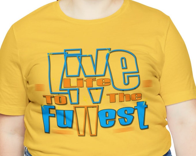 Relevant T-shirt Live Life to the fullest inspirational Streetwear Tees | Streetstyle Casual Fashion Dress shirt