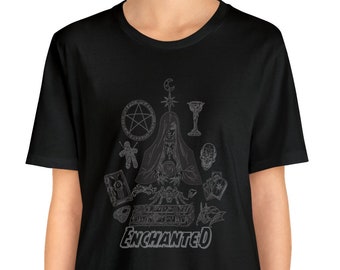 T-shirt charmé | Chemises enchantées | Surnaturel | T-shirt Sorcellerie | Streetwear occulte| Nécromancie