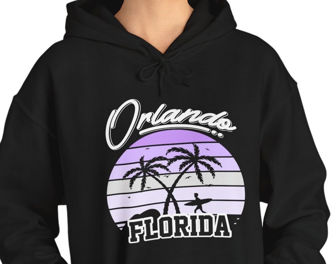 Florida Sun, Sand, and Smiles Vacation hooded Sweatshirt - Comfy hoodie for Orlando Travel Enthusiasts