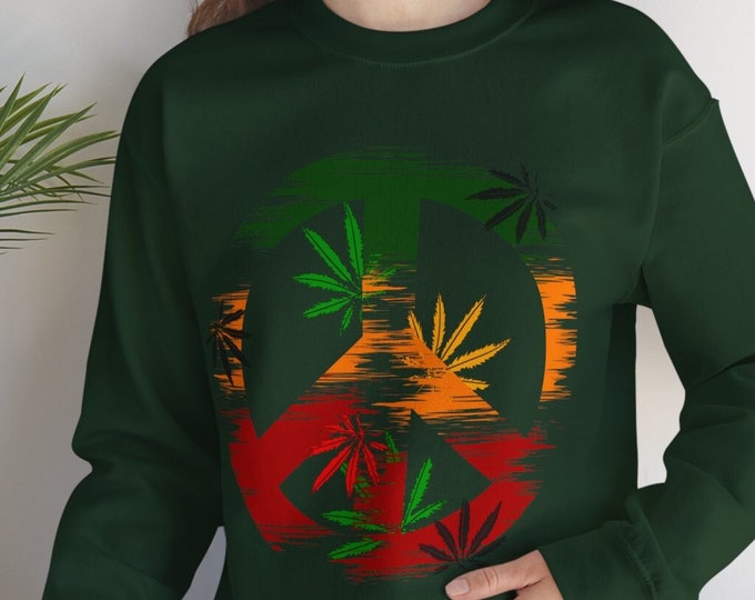 Bob Marley inspired Sweatshirt | Jamaican Culture! | This Crewneck Sweatshirt Symbolize Love and Harmony