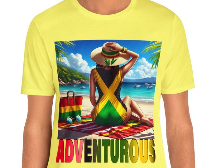 Adventurous Jamaica | funny tshirt | Escape to Paradise T-shirt | Free-Spirited Traveler T-shirt