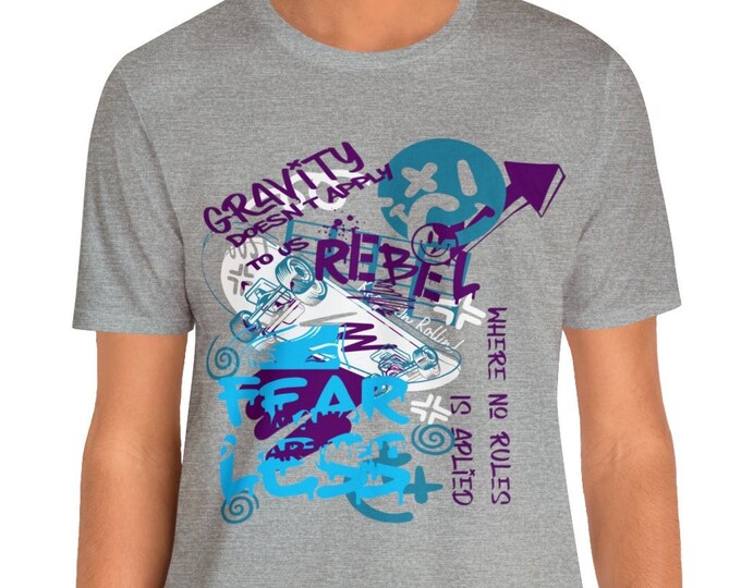Skaters Gothic Streetwear | Shooting Start-shirts | Self-confidence No Limits | gym gifts for him t-shirt
