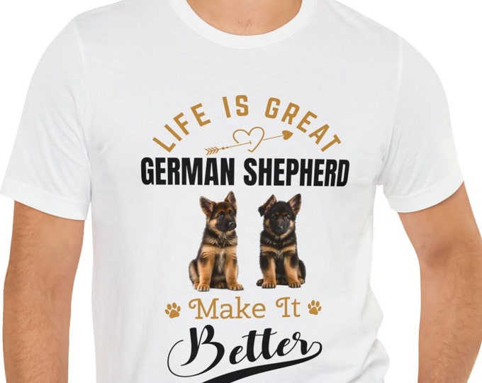 German Shepherd T-shirt - Perfect Gift for Dog Owners and Pet Lovers
