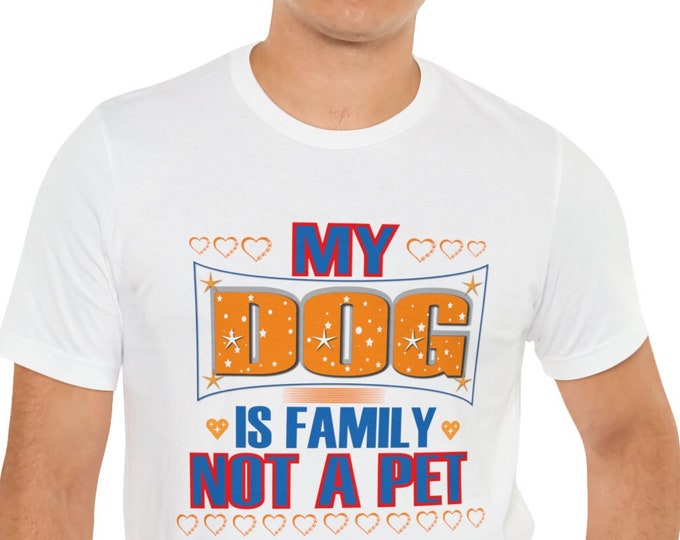 Dog Family T-shirt | Inspirational Design | Streetstyle casual mom dad Beach T-Shirt | My dog is my friend