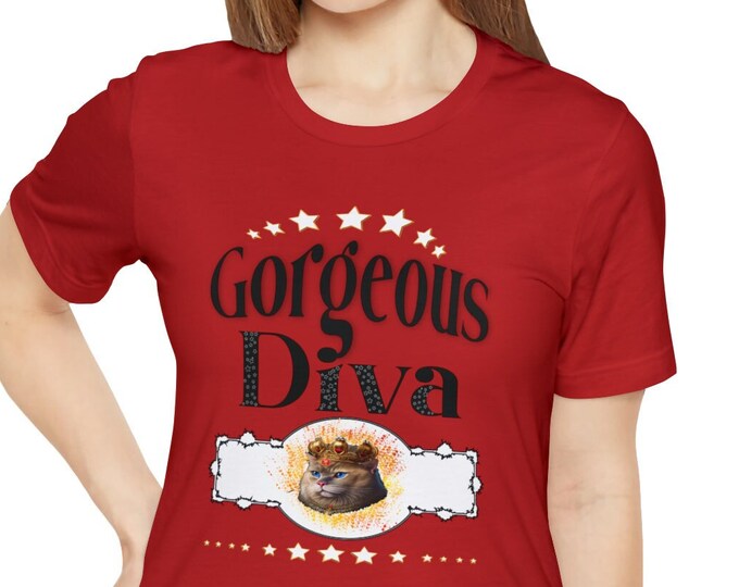 Gorgeous Diva TShirt | Etsy T shirt designs | Cute diva | Prema dana Inspirational Words Graphic T-shirt