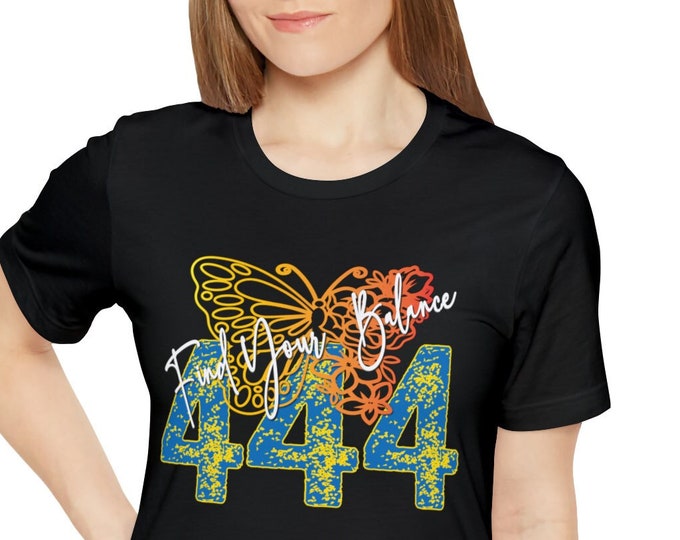 Angel Number 444 T-Shirt - Manifesting Abundance, Protection, and Guidance