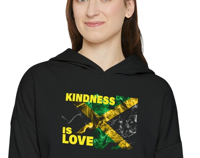 Kindness is Love Jamaica Sweatshirt: Cozy Hoodie for spreading positivity