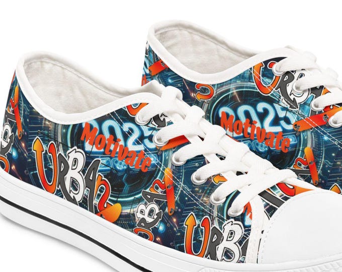 Custom Women's Sneakers - Unique Handcrafted Low Top Shoes for Women, Customizable Designs, Personalized Fashion Footwear, Trendy Women's
