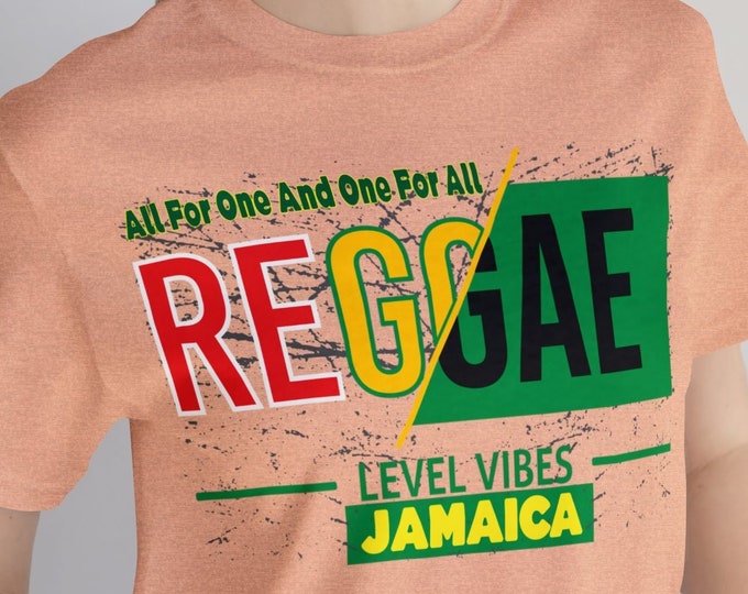 Level Vibes Jamaica T shirts | Oversize Men Dress Shirt Big Women Unique Tee | Unisex Slim fit Jersey Short Sleeve Tee