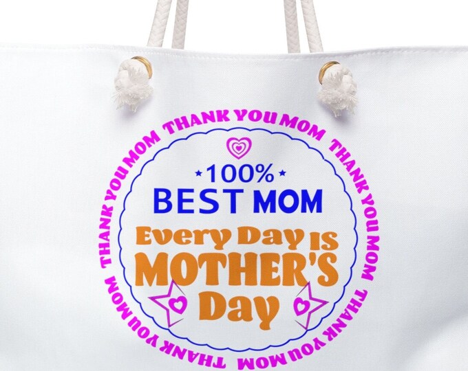 Weekender Bag | Yoga Tote Bag | Celebrate Mom with a Stylish Every Day is Mother's Day