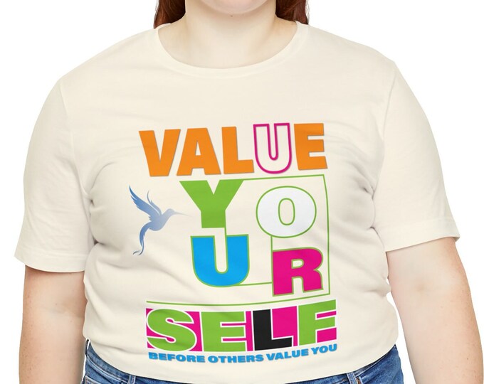 Know Your Value Inspirational Shirt | Motivational Men and Women Apparel | Trendy Positive Vibes Dress T-shirt