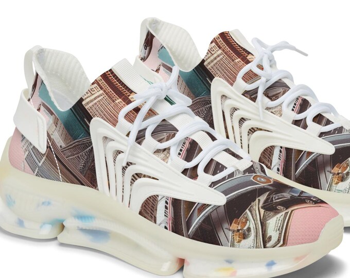 Bespoke Sneakers, Street Style Shoes, Mesh Shoes, Custom Women's Shoes, Unique Sneakers for Her