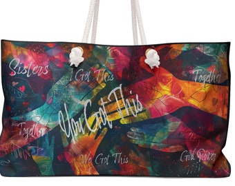 Weekender women Bag | Yoga Tote Bag | Women Eating Celebrate Mom with a Stylish Every Day is Mother's Day