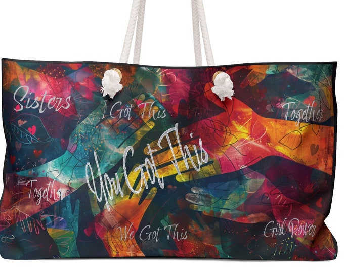 Weekender women Bag | Yoga Tote Bag | Women Eating Celebrate Mom with a Stylish Every Day is Mother's Day