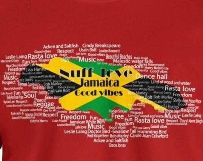Jamaica Inspired Graphic T-shirt - Custom tshirt Trendy Streetwear for Girls